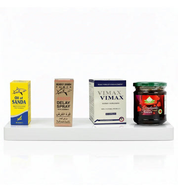 COMPLETE COURSE TURKISH MACUN+SANDA OIL+DELAY SPRAY+VIMAX CAPSULE